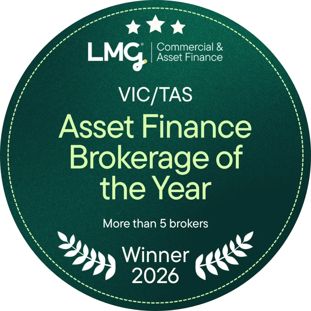 LMG Commercial & Asset Finance VIC/TAS Asset Finance Brokerage of the Year, more than 5 brokers, Winner 2026